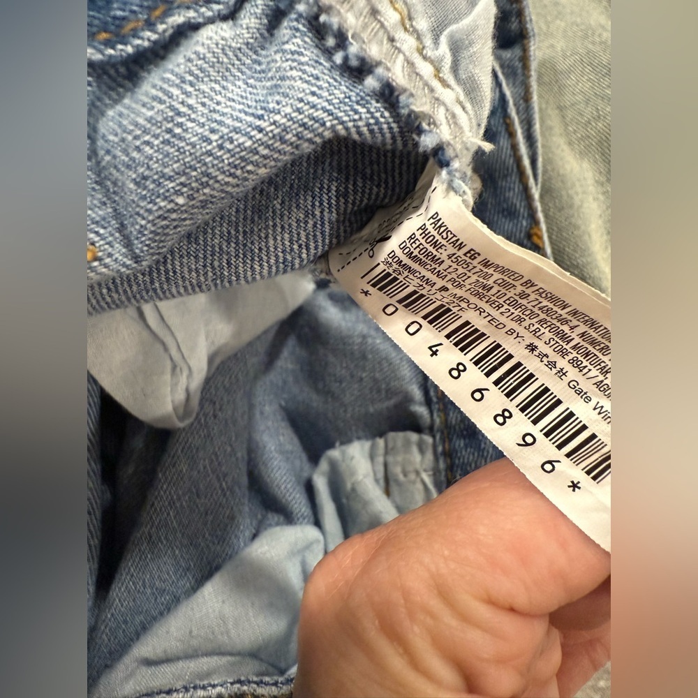 Forever 21 Y2K Classic Blue Denim Capsule Wardrobe Maxi Cargo Back Slit Skirt - Picture 11 of 12
